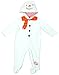Girls Boys Baby Im Snow Happy Novelty Snowman Hooded BabyGro sizes from Newborn to 24 Months