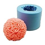 Gewicht Rosenball: 110 g Allforhome Silikon-Form zum Seifen- und Kerzengie?en, Form \