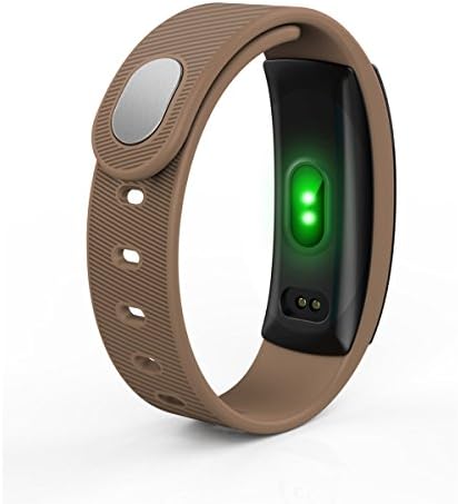 Heart Rate Blood Oxygen Motion Meter Water Health Intelligence Gifts Sports Bracelets,Brown
