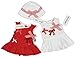 TUTTO PICCOLO "Beautiful Christmas" baby girls top with rhinestone (white/red)
