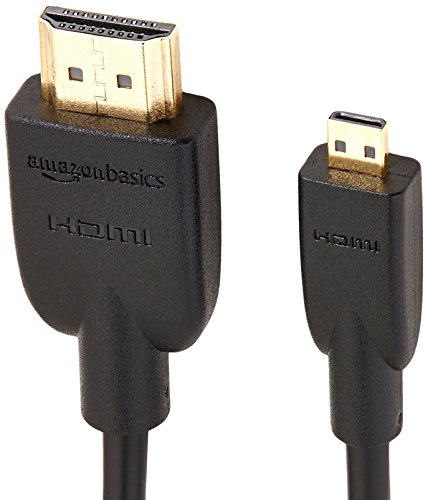 AmazonBasics Hochgeschwindigkeits-HDMI-Kabel, Typ Micro-HDMI auf HDMI, HDMI-Standard 2.0 – 1,82 meter (2-Pack) - 3