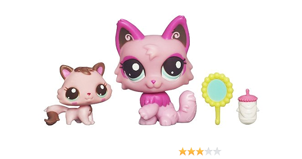 Littlest Petshop Mini Poupee Maman Chat Et Son Bebe Amazon Fr Jeux Et Jouets