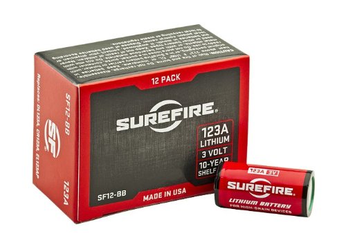 Surefire 123A Lithium Batteries, Box of 12