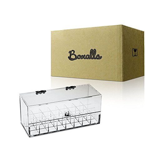 Boxalls Handgemachte Acrylic Lippenstift Halter Organizer Lippenstifthalter Kosmetik Box Ordnungssystem mit 24 Speicherräumen - 7