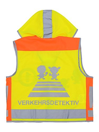 Preisvergleich Produktbild Kinder Hohe Sichtbarkeit Sicherheitsweste Warnwesten Reflektierende Westen - Fluoreszenz Grün für Körpergröße 100-135cm