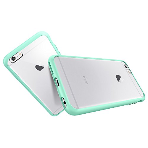 iPhone 6S Plus Case, Spigen Â® [AIR CUSHION] iPhone 6S Plus Case Bumper **NEW** [Ultra Hybrid] [Mint] Clear back panel + TPU bumper for iPhone 6S Plus (2015) - Mint (SGP11647)