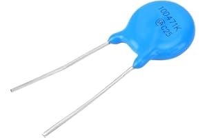 LIEBEWH 50 Pièces Varistances Inline High Varistor 10D471K, Varistore Qualité 10D471K 10K471 10Mm Diamètre 470V