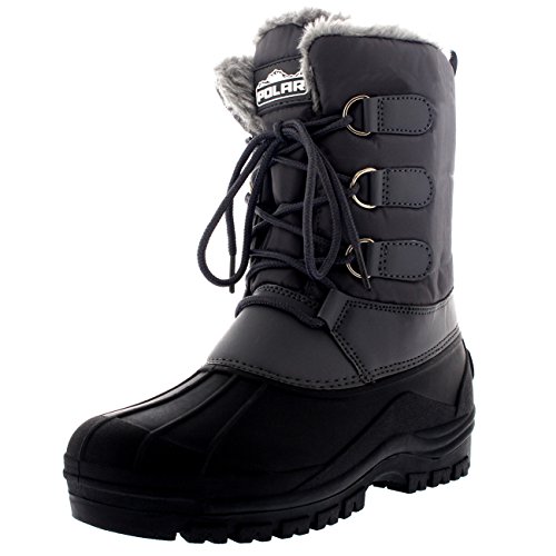 Polarr Hommes Boue Lacer Short Nylon Hiver Neige Pluie Lacer Imperméable Canard Bottes