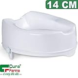 RIALZO WC ALZAWATER 14 CM COMODO AUSILIO BAGNO PER ANZIANI E DISABILI ALZA WATER UNIVERSALE - Originale Cura Farma