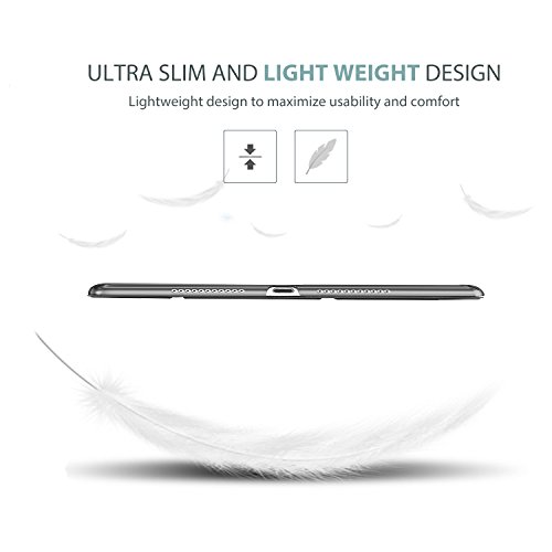 ProCase Apple iPad Pro Hülle 10.5″ 2017 – Ultra-Dünner Leichter Standplatz-Intelligenter Hülle mit Transparenter Mattierter Rückseitiger Abdeckung für 2017 Neues 10.5-Zoll iPad Pro, Mit Auto Sleep / Wake Feature –Schwarz - 4