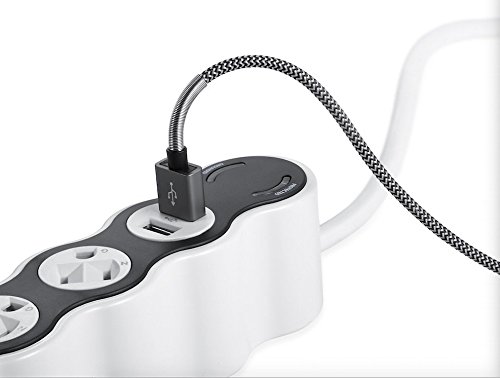 Sephia iPhone Ladegerät, Federverstärkt, mit Nylon umflochten, USB-iPhone-Kabel mit Lightning Connector [Apple MFi Zertifiziert] ultra-hohe Lebensdauer, Synchronisierungs- und Ladekabel für iPhone 7/iPhone 7 Plus/iPhone 6/6 Plus/6S, iPad Air 2, iPad Pro und mehr - 5