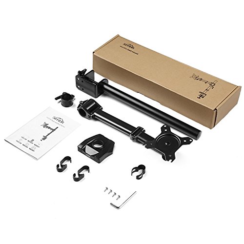 SIMBR Monitor Tischhalterung Schwenkbar Neigbar mit VESA 100×100 für LCD Monitor oder TV von 13 bis 27 Zoll max. Tragfähigkeit 8kg - 7