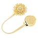 Produktbild Baoblaze Blumen Magnet Raffhalter Raffhalter Gardinenhalter Vorhanghalter, Einstellbar - Gold