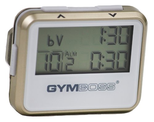 Gymboss Intervallzeitgeber Und Stoppuhr GOLD / WEIß METALLIC
