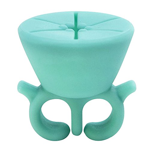 Contever® Nail Art Nail Polish Ring Holder Anti-Spill (Green)