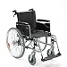 Produktbild Invacare Rollstuhl Action 1 NG mit Begleiterbremse/Trommelbremse Sitzbreite 43 cm silbergrau faltbar
