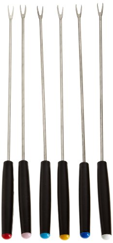Fackelmann 6 Fonduegabeln rostfrei 25cm