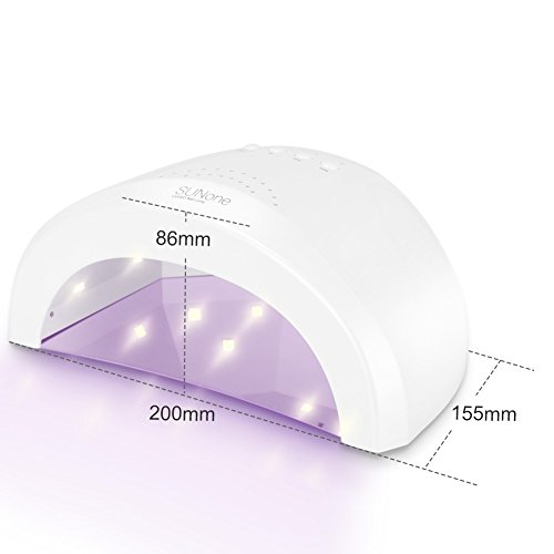 GHB Nageltrockner UV Lichthärtungsgerät Professionelle Nagellack Trocknet 48W/24W mit 3 Timer - 7