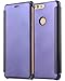 Produktbild Huawei Honor 8 Hülle Leder [Lila] ISENPENK Flip Case TPU+PC ,Muster Huawei Honor 8 Hülle Transparent Durchsichtig Tasche Handyhülle Lederhülle 2-in-1 Bookstyle Geldbörse Tasche Schutzhülle