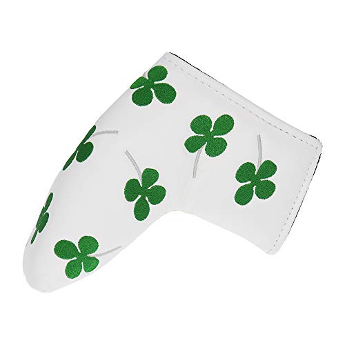 Mamimamih Putter de golf Club Head Coque Couvre-fer Shamrock brodée Lame pour toutes les marques Scotty Cameron Ping TaylorMade Odyssey
