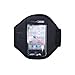 Produktbild Armhalter, Sportarmband für Apple iPhone 4 / 4G / 4S, Samsung Galaxy Ace, Ace Duos, Mini 2, Galaxy Young, HTC Desire X, HTC Desire C, S, Samsung Galaxy Trend, Trend Plus, Trend Lite / Fresh, Nokia 110 200 Asha 201 205 300 302 303 305 306 311 603 620 800 Lumia C3 C6 E5 E6 E71 Lumia 620 N8 N9 N95 N96 N97, Sony Xperia Miro, Tipo, E, U, Neo, Go, Schwarz, Halter für Handy, Halterung für Smartphone, Halter für Arm zum Joggen, Sport, Armtasche, Armband, Universell 13cm x 6,3cm mit Fach für Kopfhörer / Schlüssel