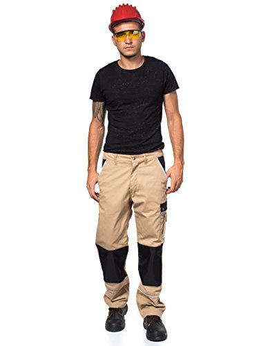 TMG® – Herren Bundhose/Cargohose – strapazierfähig – Sandfarben - 5
