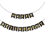 Banner de JUBILACIÓN FELIZ, complemento perfecto para la fiesta de jubilación.Deje un tiempo memorable para la fiesta. También puede mantenerlo como recuerdo de la jubilación.