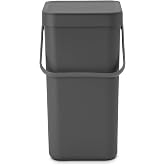 Brabantia 109720 &Ccedil;&ouml;p Kutusu 'Sort &amp; Go', &Ccedil;&ouml;p Kutusu, Plastik, Gri, 58,4 X 28,5 X 42,4 Cm