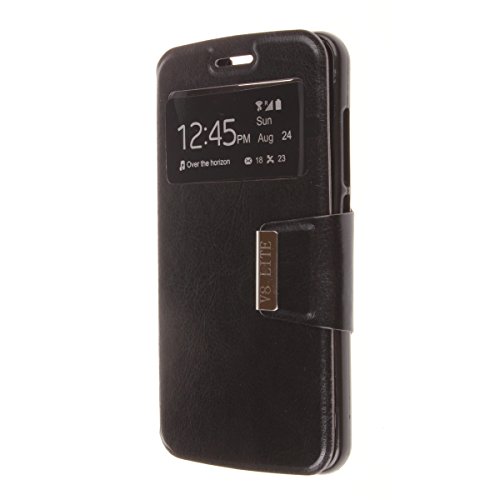 Misemiya - Funda ZTE Blade V8 Lite - Funda Solo Libro View Sporte Negro Misemiya - Funda ZTE Blade V8 Lite - Funda Solo Libro View Sporte Negro