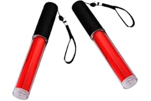 Fenteer 2pcs LED Auto Warnleuchte Signallampe, Signalstab-LED Taschenlampe, Verkehrsstab Signalverkehr Leuchtstab, LED-Signal Verkehrssicherheit Stab, Arbeitsleuchte Leuchtstab, 2 Modi