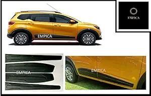 Empica Premium Quality Set Of 4pcs Side Beading Side Cladding For Renault Triber [Alpha Black]