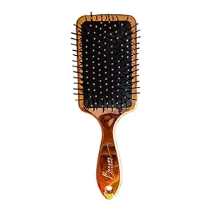BeaverStrong Premium Hair Brush for Women, Hair Styling Paddle Brush with Soft and Capped Nylon Pins (Rose Gold)