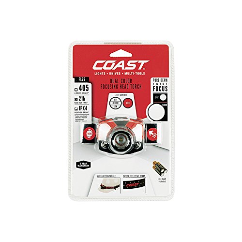 Preisvergleich Produktbild Coast FL75 405 Lumen Verstellbarer Fokus Kopf Taschenlampe, Schwarz