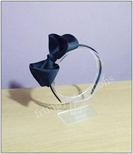 5inch Grosgrain Ribbon School Hair Bow Clips Baby Toddler Big Girls Lady Alice Hair Band Grip Assorted Colors Black