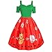 Produktbild Luckycat Damen Rentier Print Kurzarm Camisole HosenträGer Party Swing Kleid Abendkleider Cocktailkleid Partykleider Blusenkleid Mode 2018
