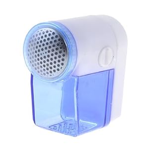 Electric Clothes Lint Remover Shaver Hair Ball Trimmer Clear Blue - Image 2