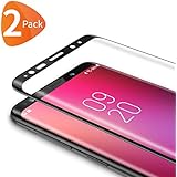 Bewahly Samsung Galaxy S9 Plus Panzerglas Schutzfolie [2 Stück], 9H Härte Panzerglasfolie Ultra Dünn HD Displayschutzfolie Curved Full Cover Folie für Samsung Galaxy S9 Plus - Schwarz