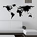 WORLD MAP WALL STICKER KIDS Wall Sticker Decals 150 bl