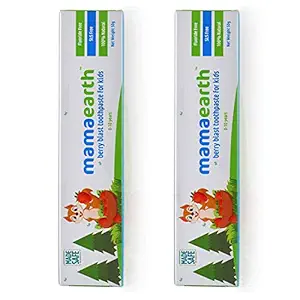 Mamaearth 100 Percent Natural Berry Blast Kids Toothpaste, 50g(Pack of 2)