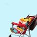 Gogogo 1X Baby Infant Support Cushion Rainbow Striped Liner Pad Mat for Car Seat Stroller Random Color