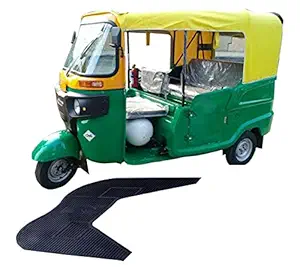 PRMATE Bajaj Maxima Z Passenger Auto Front Rubber Floor mat