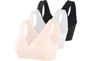 COLOMI Biustonosz do karmienia piersią dla kobiet w ciąży bez fiszbin bawełniany do spania