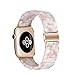 Produktbild WOOLIY Kompatibel iWatch Band 38/40/42/44 mm Frauen mit Resinarmband für Apple iWatch Serie 4/3/2/1 38mm