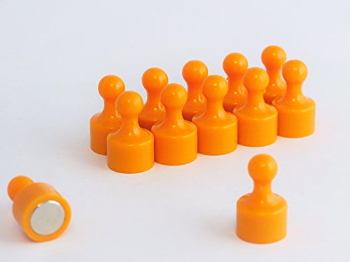 Pack de 12 Scribble Super fuerte 12 mm de di metro x 20 mm imanes para la oficina y la nevera naranja reviews Pack de 12 Scribble Super fuerte 12 mm de di metro x 20 mm imanes para la oficina y la nevera naranja