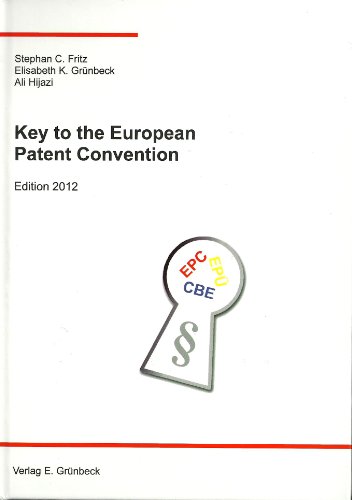 Preisvergleich Produktbild Key to the European Patent Convention - Edition 2012