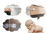Schrank- und Schubladensicherung • 6 Stück Kindersicherungen • ohne Bohren • zum Kleben • SICHER und FLEXIBEL - 6
