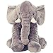 Produktbild Woneart Baby Plüsch Elefant Kissen Weiches Spielzeug Kinder Lendenkissen Plüschtiere Kuscheltier Geschenke (Grau)