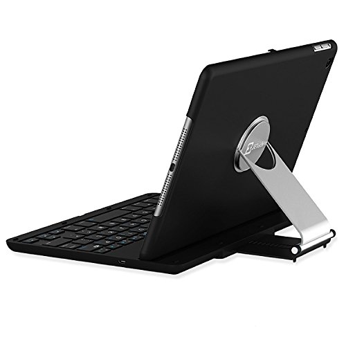 iPad Mini Tastatur, JETech Drahtlose Bluetooth Tastatur Keyboard Case/Hülle mit 360 Grad-Umdrehung und Multi-Angle Stehen für Apple iPad Mini 1/2/3 - 5