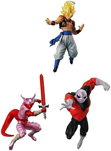 DRAGON BALL Super 3 Different FIGURES for Collectors GOGETA JIREN and JANEMPA from BATTLE SERIES 04 Bandai Gashapon ORIGINAL