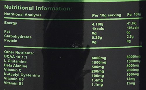 TF7 Labs Acid BCAA 10:1:1 Plus Glutamine Intra Workout Drink, 300 g, Blueberry Blast